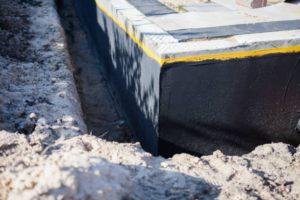 Residential Waterproofing installation at a Lafayette Hill, PA home by SJ Waterproofing Pros